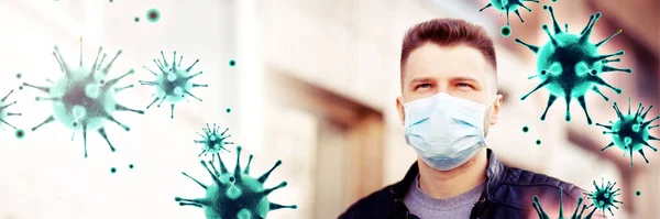 Dangerous corona virus, pandemic risk concept.