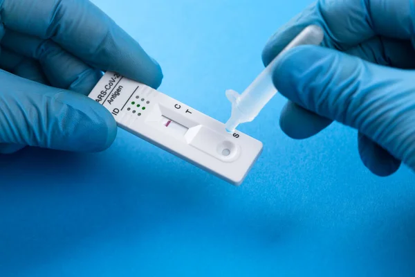 Express corona test. Negative covid antigen test.