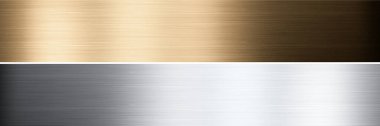 Alüminyum, bronz ve pirinç dikişler. 3d oluşturma