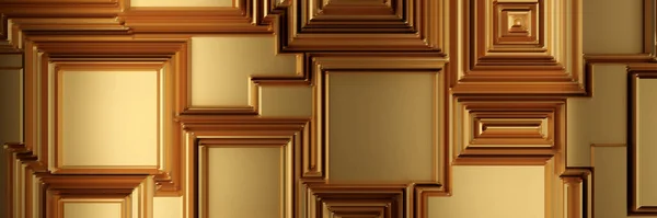 Zlaté Průmyslové Zázemí Nerezová Ocel Textura Vykreslování — Stock fotografie
