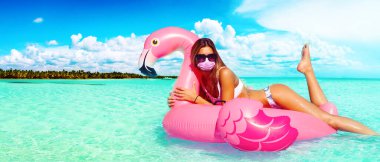 Corona virüsü salgını. Salgın zaman konseptinde seyahat