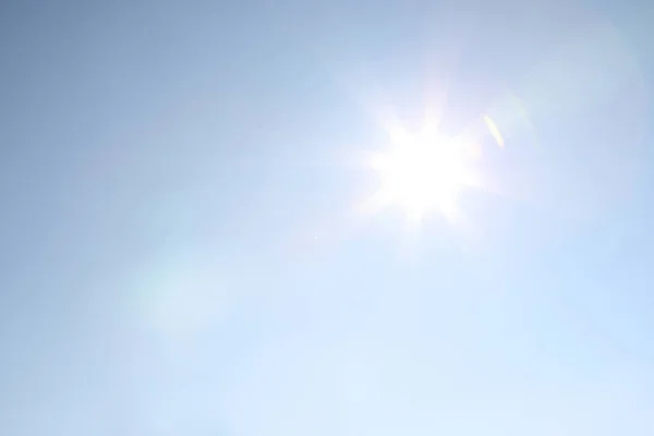 Céu Panorâmico Sem Nuvens Num Dia Ensolarado — Fotografia de Stock