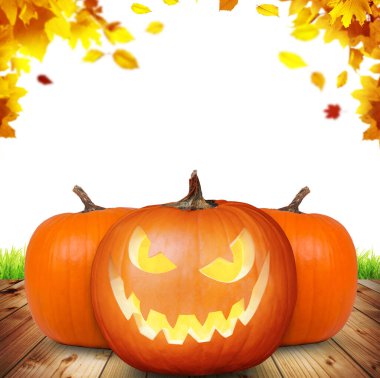 Cadılar Bayramı balkabağı kafa. Cadılar Bayramı dekorasyonu ve arkaplanı.