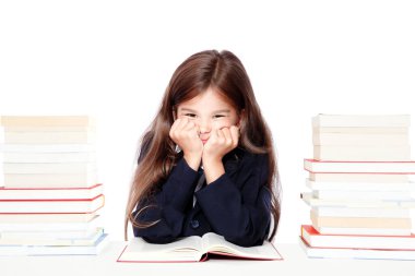 Okula dönün! Eğitim, okuma ve öğrenme kavramı.