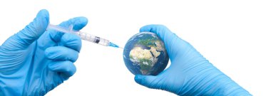 Corona virüsü salgını. Salgın virüsü koruma konsepti. 3B Hazırlama.