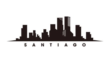 Santiago silueti ve siluet vektörü