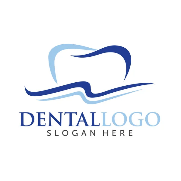 Logotipo Dental Logotipo Dental Del Diente Vector Inspiración Del Logotipo — Vector de stock