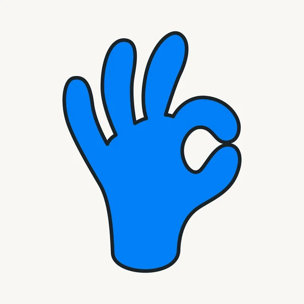 Cartoon Vector Funny Cute Comic Characters Hand Gesture Crazy Cartoons — Vetor de Stock