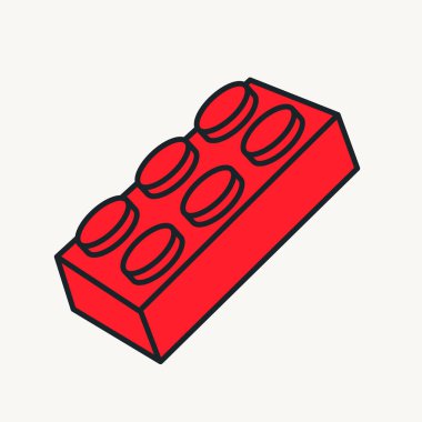 Çizgi film vektörü komik komik çizgi karakterler, oyuncak yapı taşı. Çılgın karikatürler soyut vektör koleksiyonu modaya uygun geçmişe dönük çizgi roman tarzında