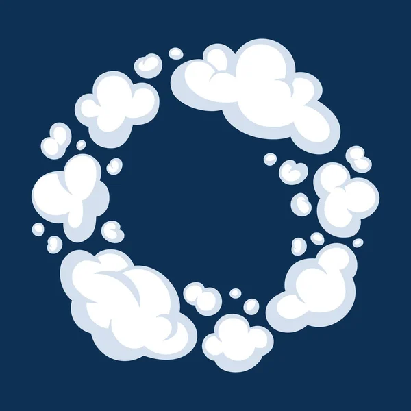 Comic Καπνό Κινουμένων Σχεδίων Σύννεφο Διανυσματικά Εφέ Κίνησης Ταχύτητα Απομονώνονται — Διανυσματικό Αρχείο