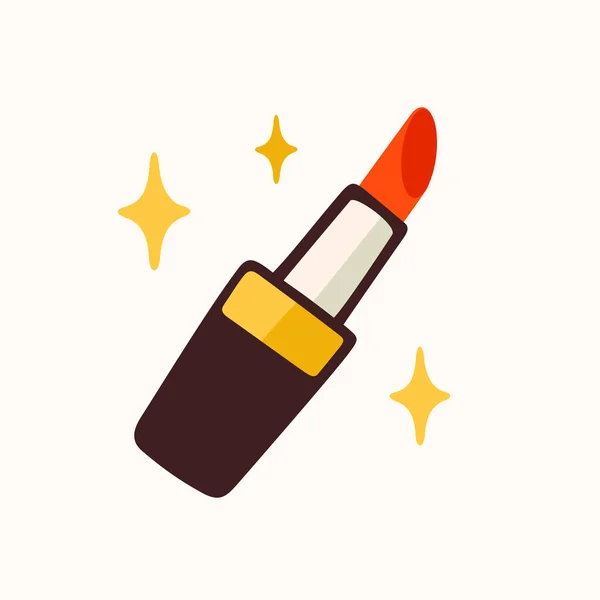 社交媒体的Lipstik贴纸 使博客或Vlog向量平面插图 一套制作互联网内容的卡通图标 — 图库矢量图片