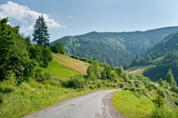 Dağlarda yol. — Stok fotoğraf