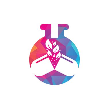 Kapsül laboratuar logo tasarım vektör simgesi. Eko laboratuvar kapsülü tasarım şablonu.