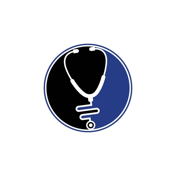 Логотип Стетоскопа Медицинский Символ Здоровье Символ — стоковый вектор