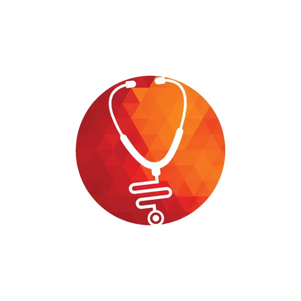 Stethoscope Logo Medical Icon Health Symbol — Stock Vector