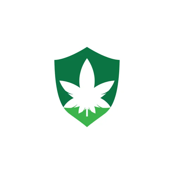 Cannabis Logo Design Cannabis Hoja Naturaleza Logo Vector Icono — Vector de stock