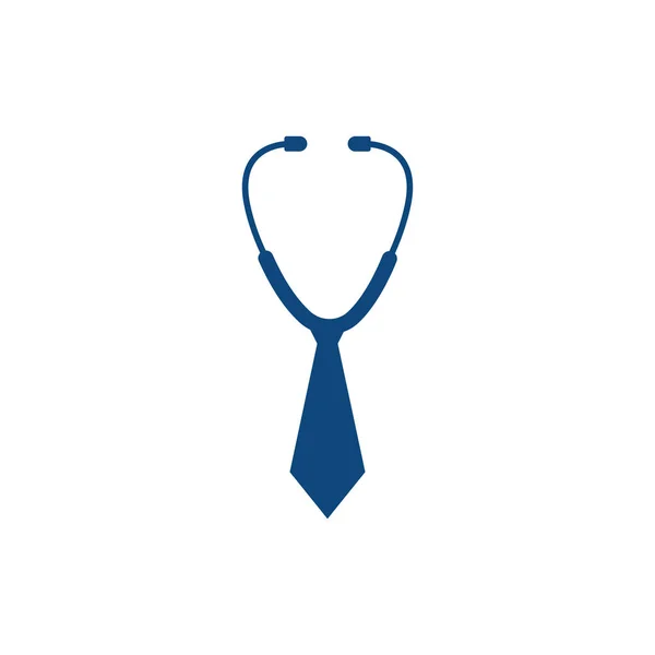 Medical Job Logo Design Template Medical Jobs Logo Inspiration Tie — Stock Vector