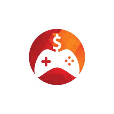 Para Oyunu Logosu. joystick para oyunu çevrimiçi Yaratıcı logo tasarımı.