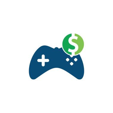 Para Oyunu Logosu. joystick para oyunu çevrimiçi Yaratıcı logo tasarımı.