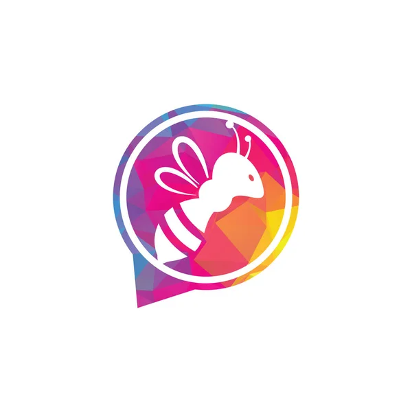 Ape Chat Logo Vettoriale Disegno Illustrazione — Vettoriale Stock