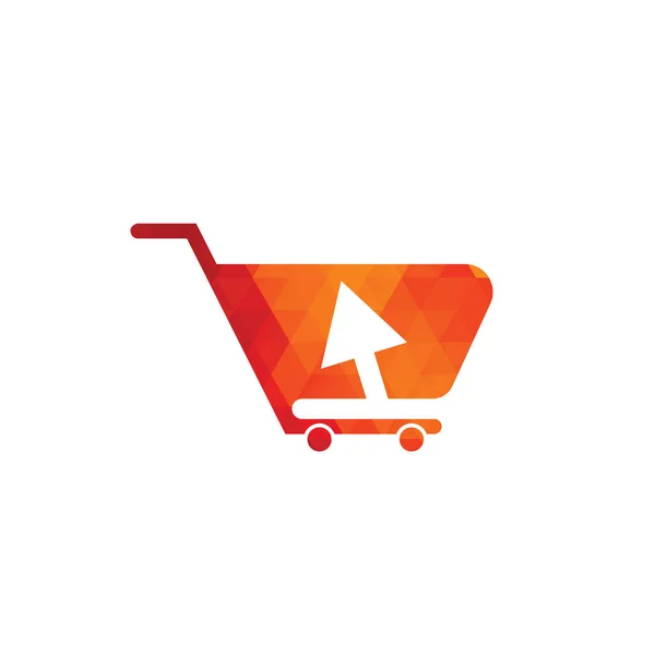 Klicken Sie Auf Shop Logo Symbol Design Online Shop Logo — Stockvektor