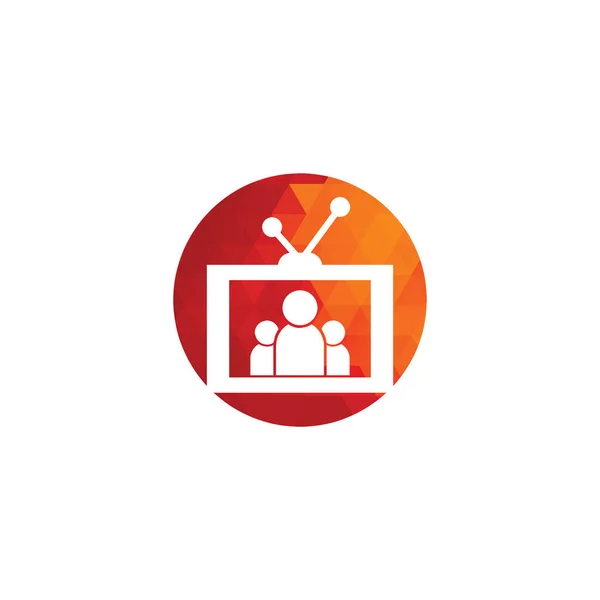 Aile Kanalı Logo Tasarım Vektörü Şablonu People Logo Tasarımı Simgesi — Stok Vektör