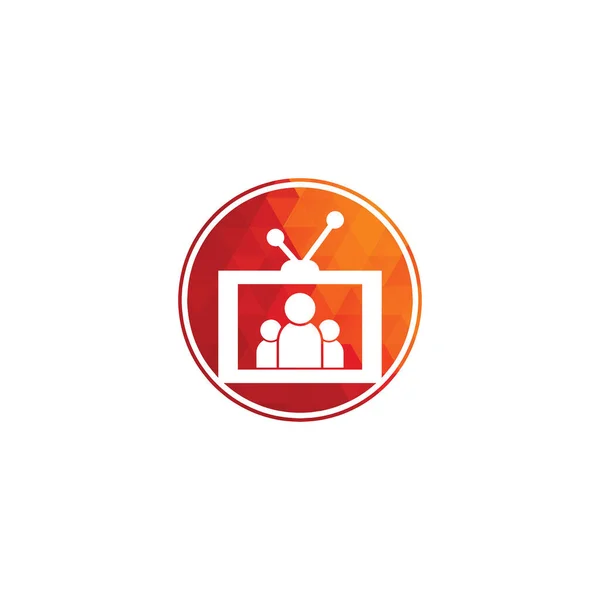 Aile Kanalı Logo Tasarım Vektörü Şablonu People Logo Tasarımı Simgesi — Stok Vektör