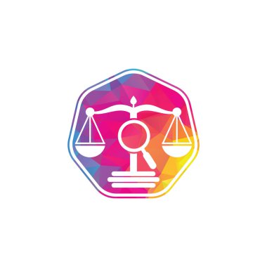 Find Justice logo vector template, Creative Law Firm logo design concepts. loupe law firm logo