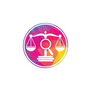 Find Justice logo vector template, Creative Law Firm logo design concepts. loupe law firm logo