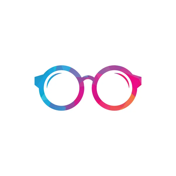 メガネのロゴデザイン 眼鏡アイコンデザインテンプレートベクトル — ストックベクタ