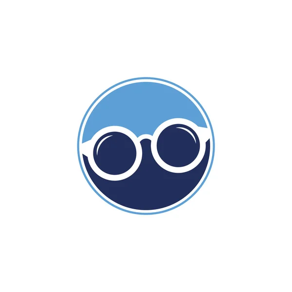 Glasses Logo Design Spectacles Icon Design Template Vector - Stok Vektor