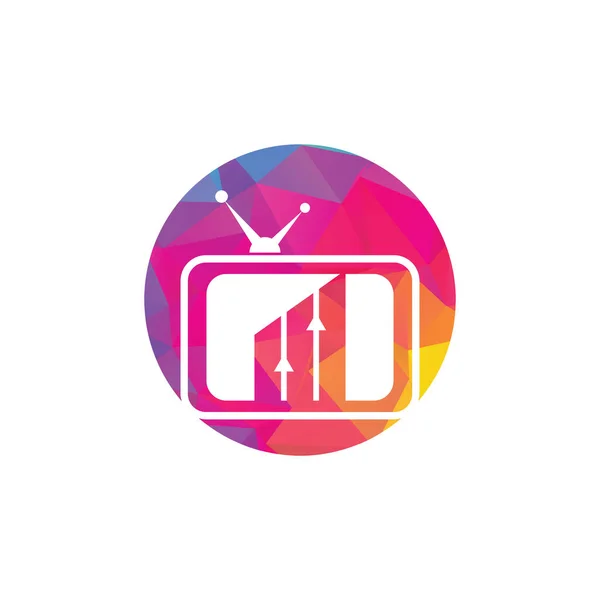 Financiën Logo Design Template Grafiek Logo Ontwerp Vector Illustratie — Stockvector