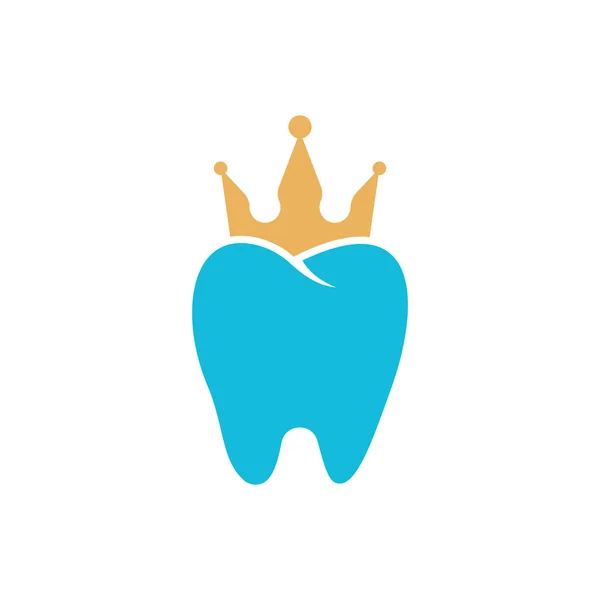 King Dental Logo Entwirft Konzeptvektor Symbol Für Zahngesundheit — Stockvektor