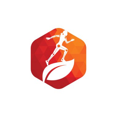 Doğa fizyoterapi kalp şekli konsept logo ikonu vektörü. Fizyoterapi konsept vektör tasarımı.