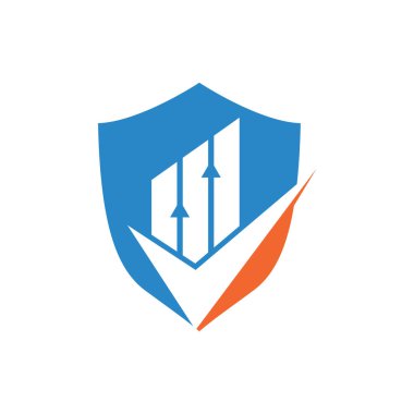 Mali logo simgesi vektörünü kontrol et. Yaratıcı Finans Logosu ve Simge Şablonu. Grafik ve grafik logosunu işaretle