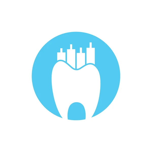 Zahnarzt Finanzierung Symbol Logo Konzept Dental Stat Vektor Logo Design — Stockvektor