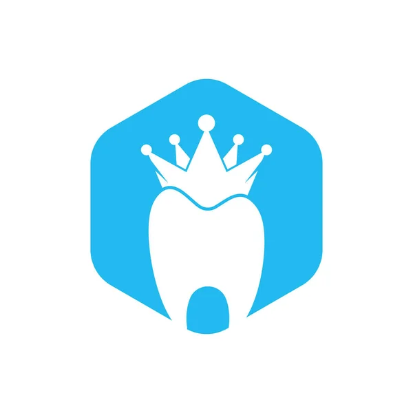 King Dental Logo Designs Concept Vector Dental Health Logo Symbol — Stock Vector