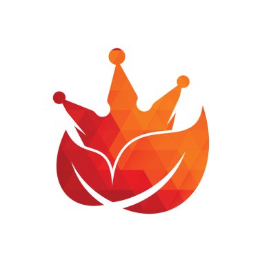 Yaprak kaplaması vektör logosu tasarımı. Yeşil yapraklı taç terapisi şirketi logosu tasarım şablonu.