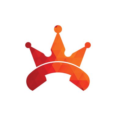 King 'den vektör logosu tasarımı. El seti ve taç simgesi tasarımı.