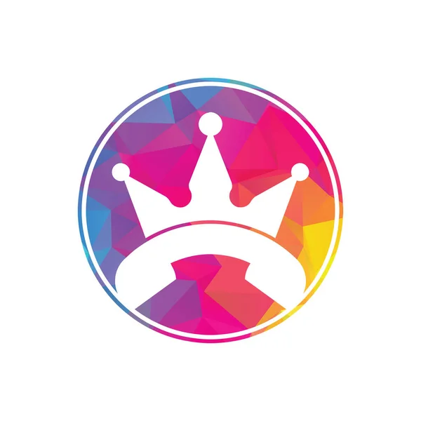 King Llama Diseño Logotipo Vector Diseño Auriculares Corona Icono — Vector de stock