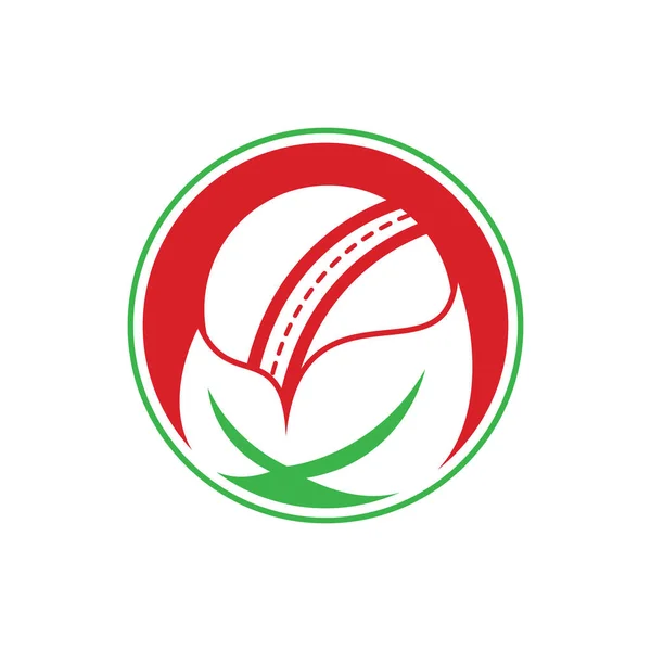 Критика Векторный Дизайн Логотипа Уникальный Шаблон Крикета Органического Логотипа — стоковый вектор
