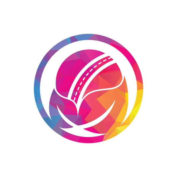 Критика Векторный Дизайн Логотипа Уникальный Шаблон Крикета Органического Логотипа — стоковый вектор