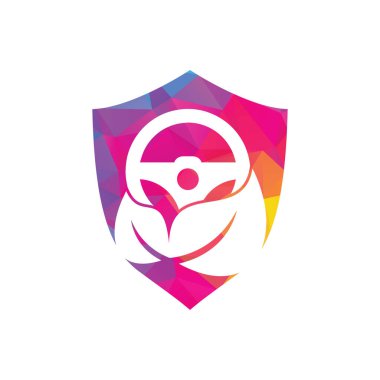 Eko direksiyon vektör logosu tasarımı. Direksiyon ve eko sembolü veya simgesi.