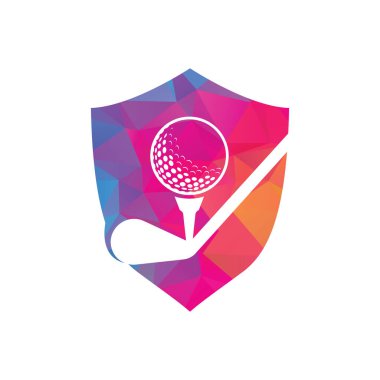 Golf logosu tasarım vektör şablonu. Golf logosu tasarımları. Golf Spor Silueti Logo Tasarım Şablonu