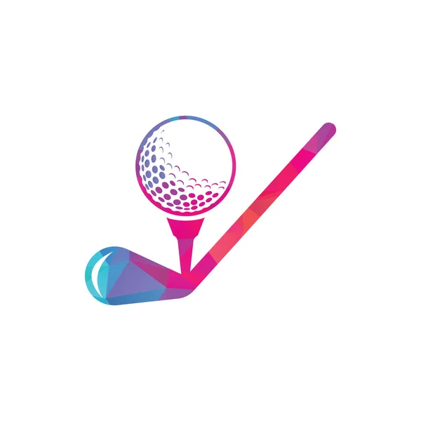 Stick Golf Logo Design Vector Template Golf Logo Designs Golf — Stockvector