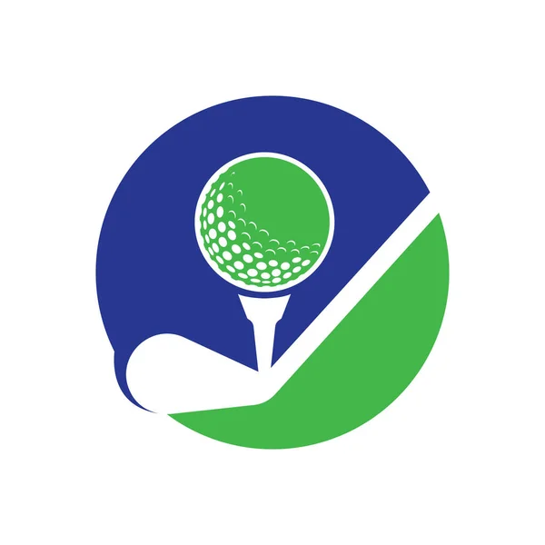 Stick Golf Logo Design Vector Template Golf Logo Designs Golf — Διανυσματικό Αρχείο