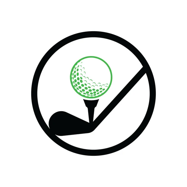 Vara Modelo Vetor Design Logotipo Golfe Design Logotipo Golfe Golf — Vetor de Stock