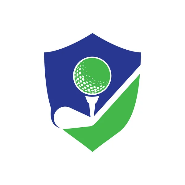 Stick Golf Logo Design Vektorové Šablony Návrhy Golfového Loga Šablona — Stockový vektor