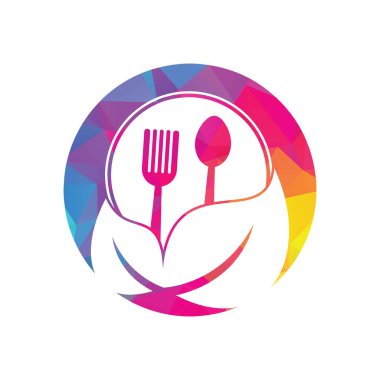 Healthy Food Logo Template. Nature Organic food logo design.