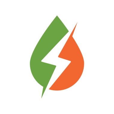 Gök gürültüsü logo tasarımı ikon vektörü.